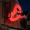 Halloween Inflatable Ghost Window Decoration Foldable Glowing Balloon Outdoor Yard Garden Haunted House Party Prop ﻿