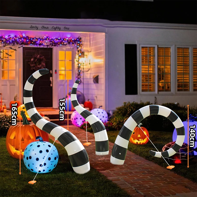 Halloween Inflatable Giant Sandworm Decorations Large Halloween Outdoor Courtyard Inflation Toy for Festival Party Decor - Image 2