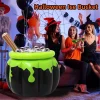 Halloween Inflatable Ice Bucket Witch Cauldron Drink Cooler Multi-Functional Candy Container Pool Party Birthday Decor