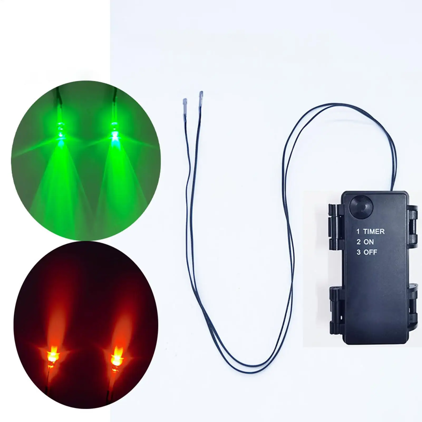 Halloween LED Glowing Eyes With Timer Light Up DIY Eyes for Skeleton Pumpkins Masks Tombstones Indoor Outdoor Horror Decorations - Image 2