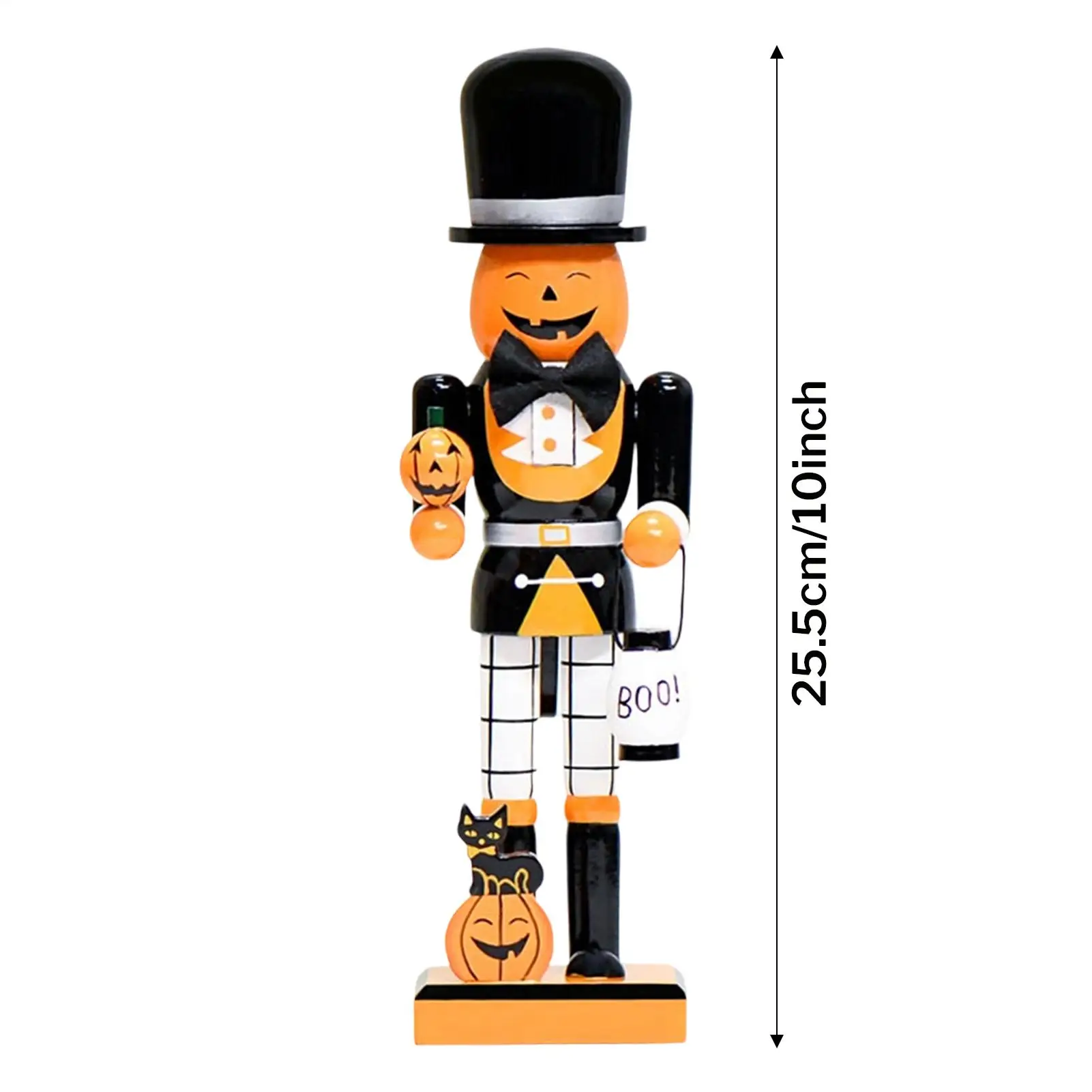 Halloween Nutcracker Walnut Soldier Solid Wood Decoration Ornament Gift Crafts Ornament Halloween Home Atmosphere Decoration - Image 6