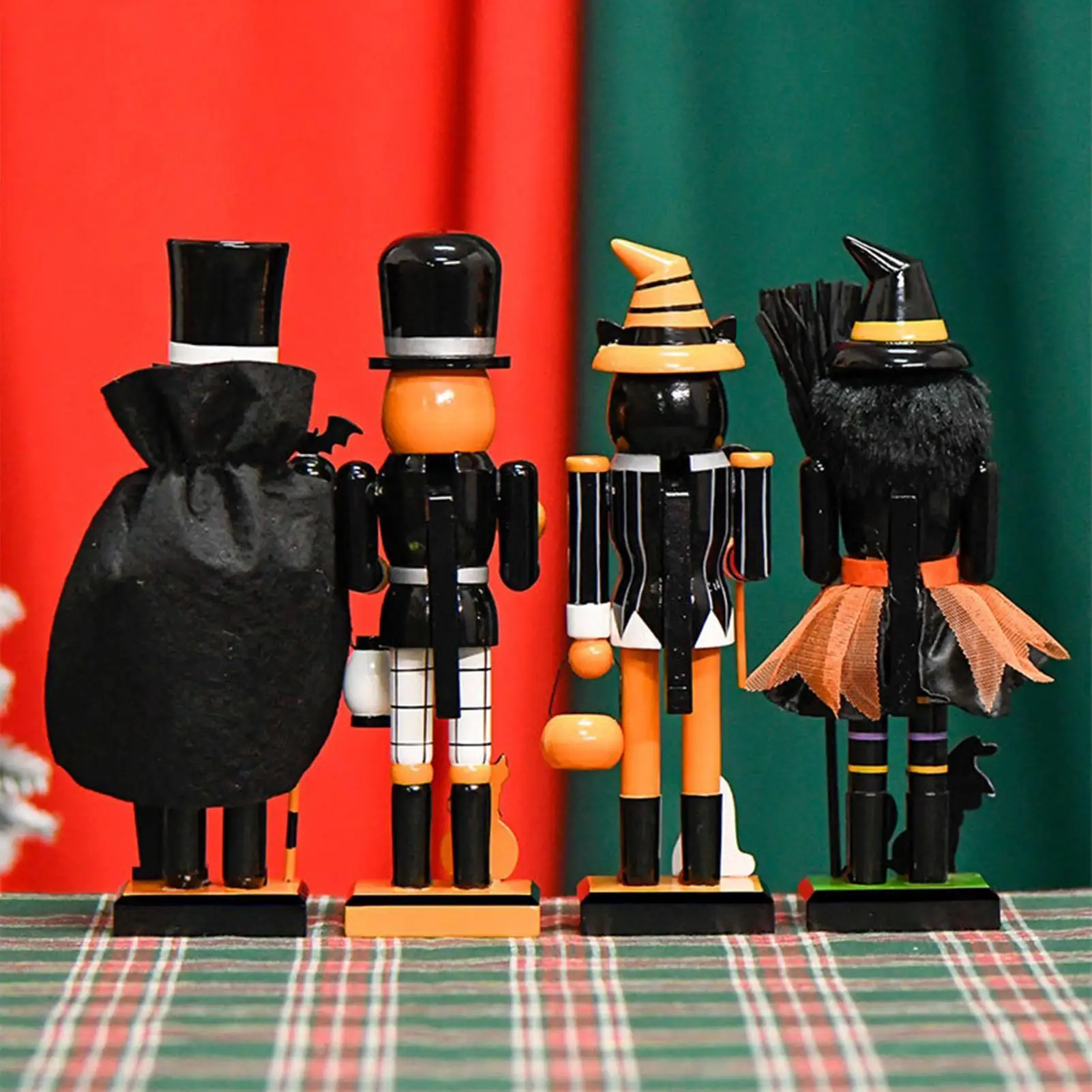 Halloween Nutcracker Walnut Soldier Solid Wood Decoration Ornament Gift Crafts Ornament Halloween Home Atmosphere Decoration - Image 3
