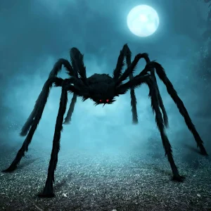 Halloween Outdoor Decorations Giant Spider for Yard Lawn Garden Patio Scary Halloween Indoor Haunted House Prop Home Party Decor