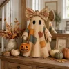 Halloween Patchwork Ghost Halloween Decor Patchwork Ghost Halloween Ornament Festival Gift Small Gifts