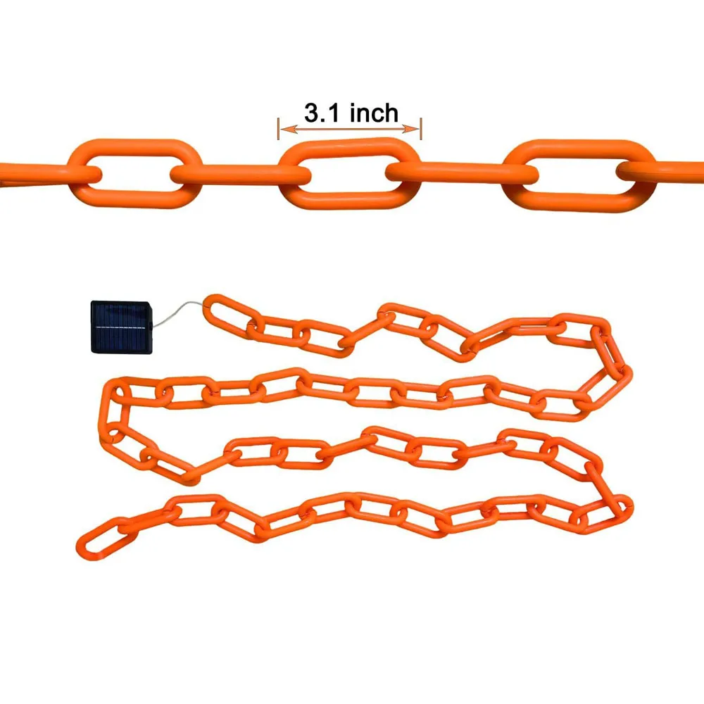 Halloween Plastic Chain Lights Props Chains with 8 Lighting Modes String Lights for Skeleton Dog Spooky Outdoor Decorations - Image 6