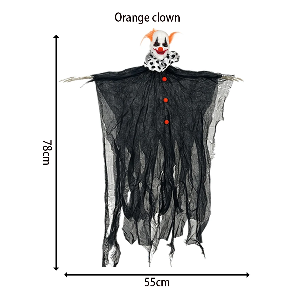 Halloween Skeleton Clown Decoration Atmosphere Props Ghost with Scary Suspended Ghost Ornament Party Home Indoor Outdoor Gardens - Image 6