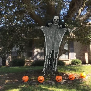 Halloween Skeleton Ghost Decoration Ghost Party Decoration Hanging Skull Skeleton Ghost Ornament Day of Outdoor Use in Gardens