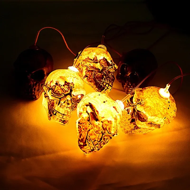 Halloween Solar Skull Ghost String Lights Outdoor Horror Decoration Pumpkin Lights for Yard Garden Party Haunted House Decor - Image 5