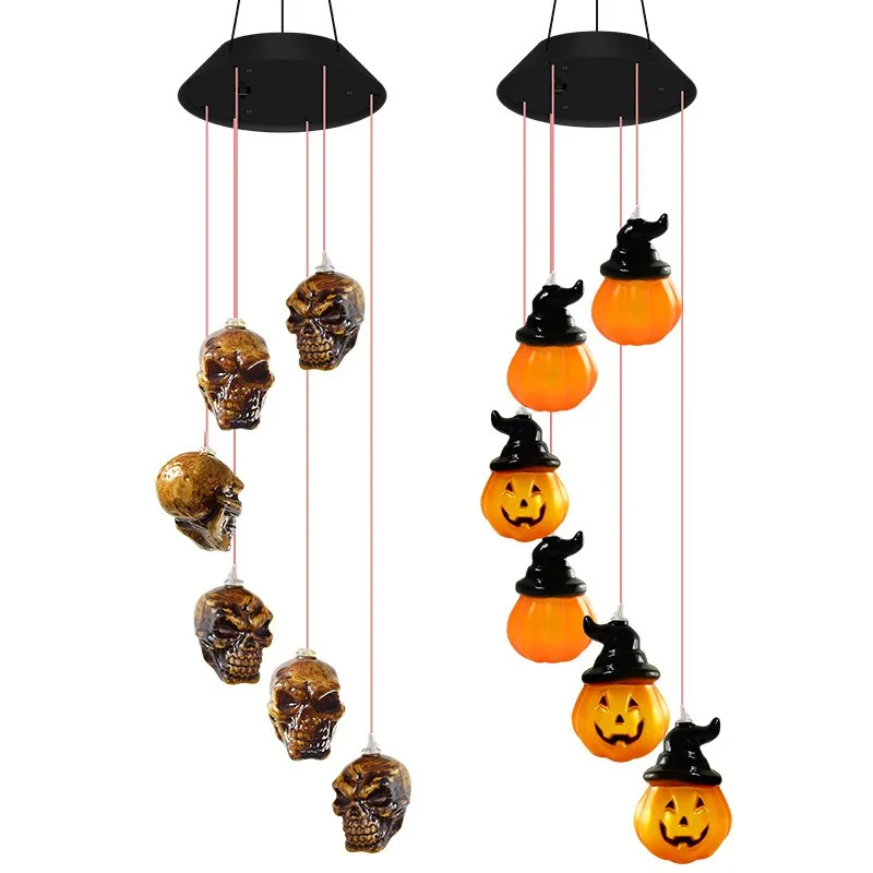 Halloween Solar Skull Ghost String Lights Outdoor Horror Decoration Pumpkin Lights for Yard Garden Party Haunted House Decor - Image 6
