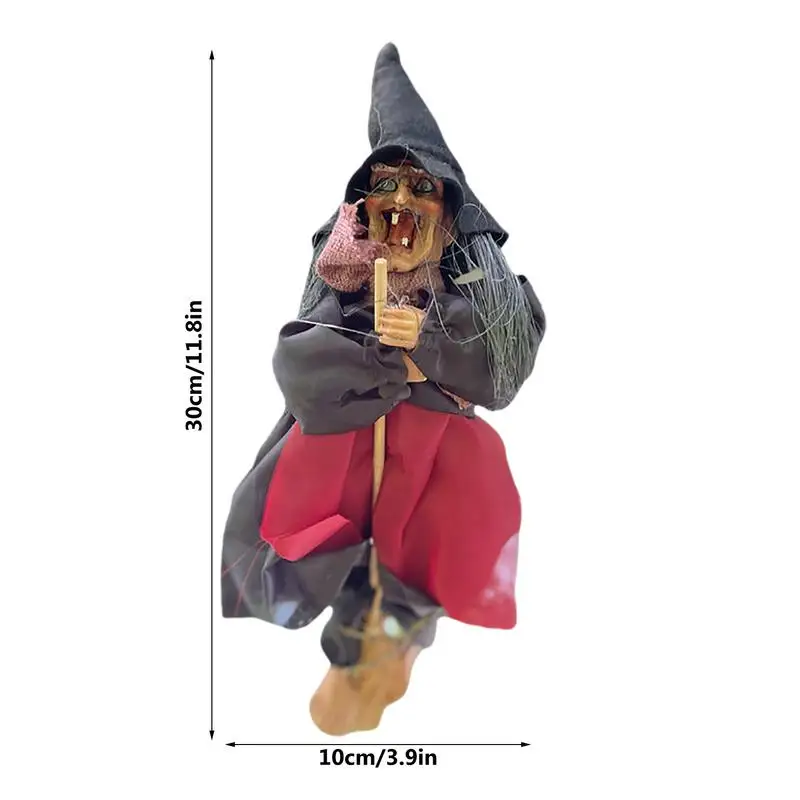 Halloween Talking Witch Decorations Hangings Witch Halloween Decorations Hangings Animated Witch With LED Eyes And Spooky Sounds - Image 6