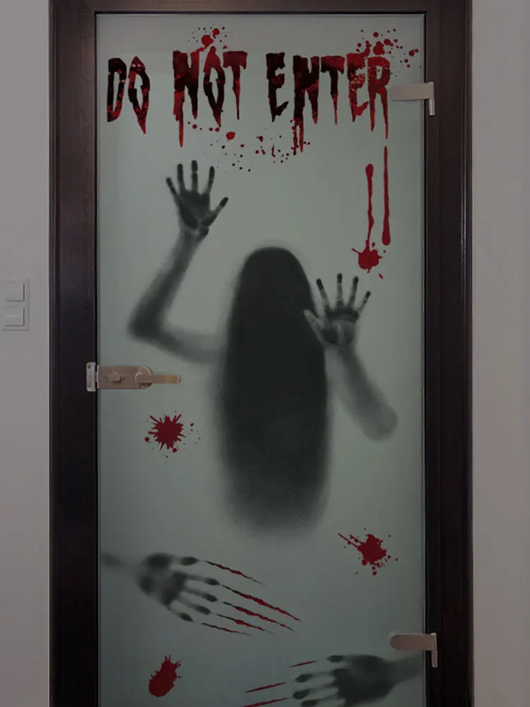 Halloween Window Electrostatic Stickers Decals Scary Ghost Handprint Halloween Decoration Horror Party Spooky Wall Floor Clings - Image 5