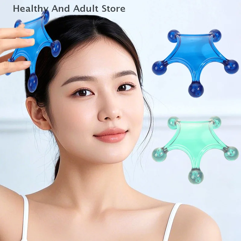 Hand Held Body Massagers Tools, Back Deep Tissue, 5-Ball Acupressure Gentle Self Massager Trigger Pressure Point Massage Tools - Image 2