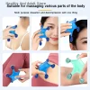 Hand Held Body Massagers Tools, Back Deep Tissue, 5-Ball Acupressure Gentle Self Massager Trigger Pressure Point Massage Tools