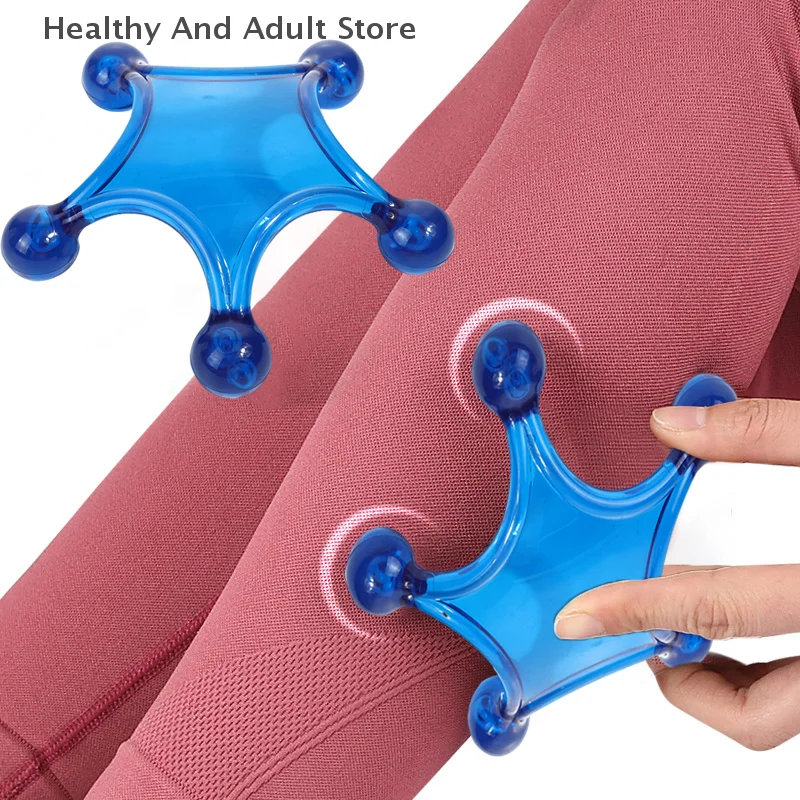Hand Held Body Massagers Tools, Back Deep Tissue, 5-Ball Acupressure Gentle Self Massager Trigger Pressure Point Massage Tools - Image 4