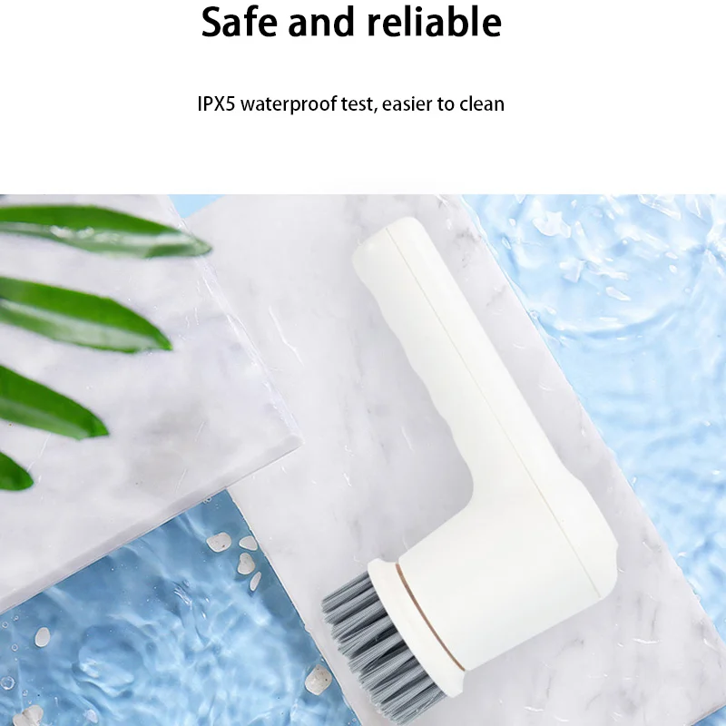 Handheld Electric Cleaning Brush Usb Charging Kitchen Bathroom Household Dishwashing Multifunctional Rotary Scrubber - Image 6