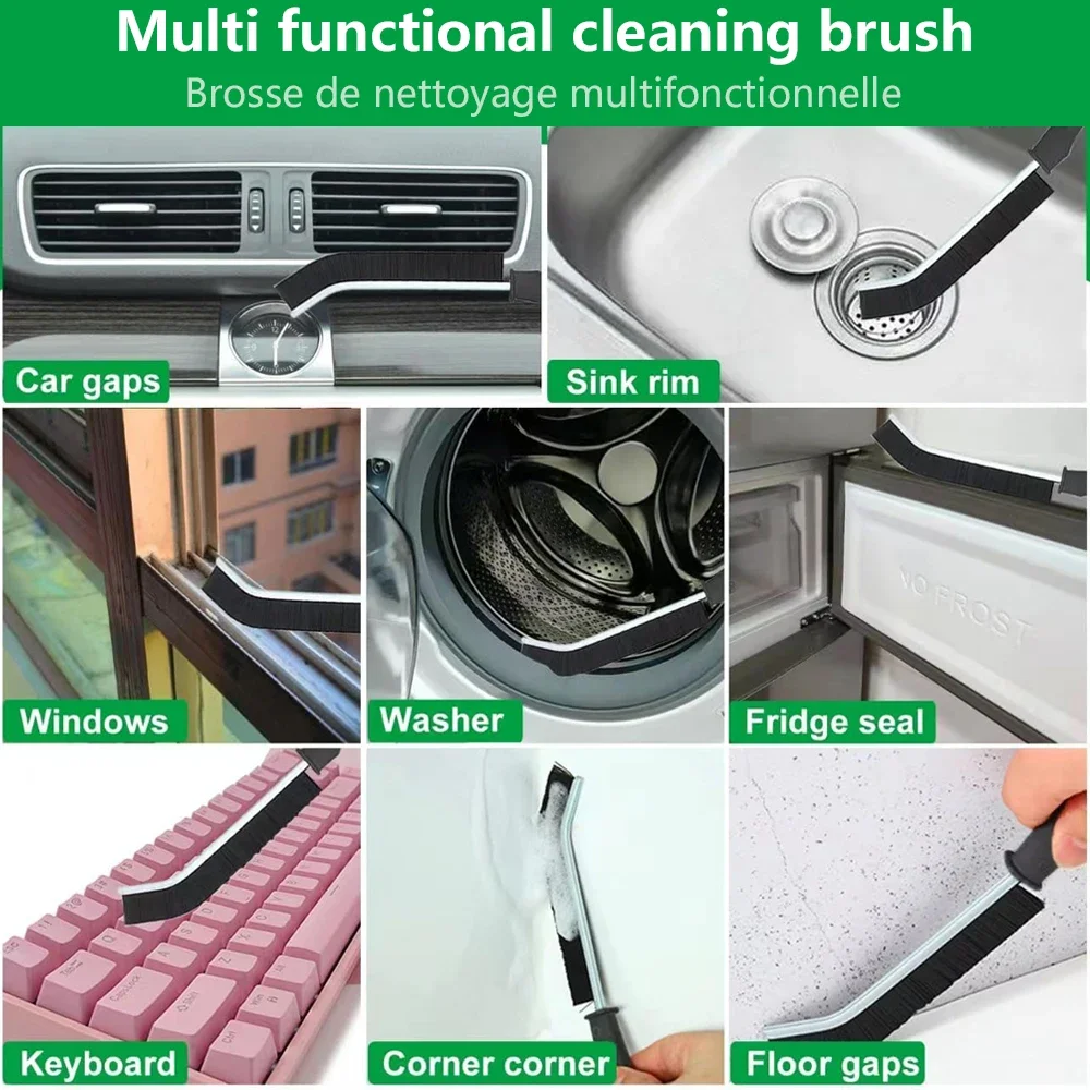 Hard Bristle Crevice Cleaning Brush for Fine Seam Corners Groove Window Cleaning Tools Kitchen Bathroom Home Tiles Brush B 26729 - Image 3
