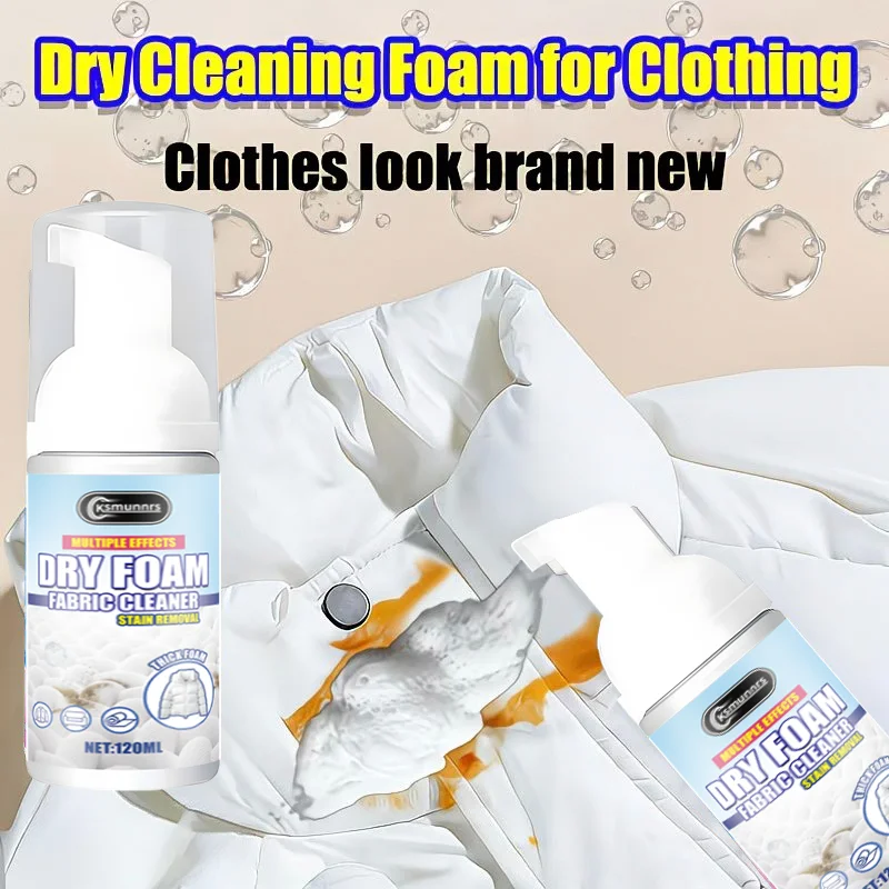 Hat Dry Cleaning Foam Renewal Agent, Multi-purpose No-rinse Mousse, Spray and Wipe, Quickly Restores the Original Color of Old H - Image 2