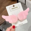 Headdress Angel Wing Y2K Hair Clip Sweet Pink Cosplay Hairpin Hair Accessories Headwear Bangs Barrettes for Women Girls