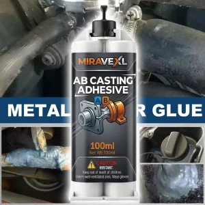 Heavy Duty Metal AB Casting Glue | High-Strength Cold Weld Cement Filler Paste for Metal Plastic Wood Stone Plaster 100ml/50ml