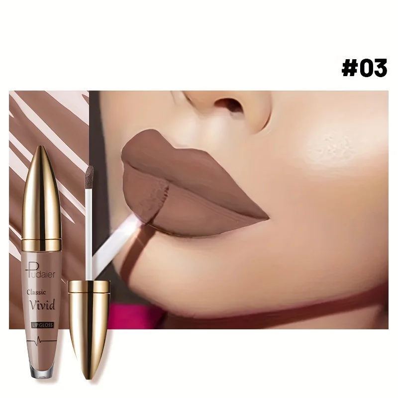 High Pigmented Matte Lip Glaze - Long-Lasting, Smudge Proof, Liquid Lipstick Makeup Valentine's Day Gifts, Women's Day Gift - Image 3
