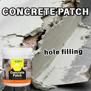 High Strength Concrete Patch Powder, Quick Curing Cement Mix, Textured Invisible Repair for Indoor Outdoor Wall Driveway Patio D