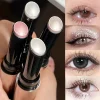 Highlight Eyeshadow Stick 4Pcs Shiny Metallic Pearl Gloss High Saturation Waterproof Multi Purpose Full Face Cosmetic Party Festival Makeup