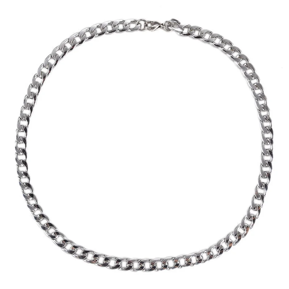 Hip Hop Cuban Chain Necklace Rock Stainless Steel Basic Chain Men Necklace Simple Necklace For Women Fashion Party Jewelry - Image 6