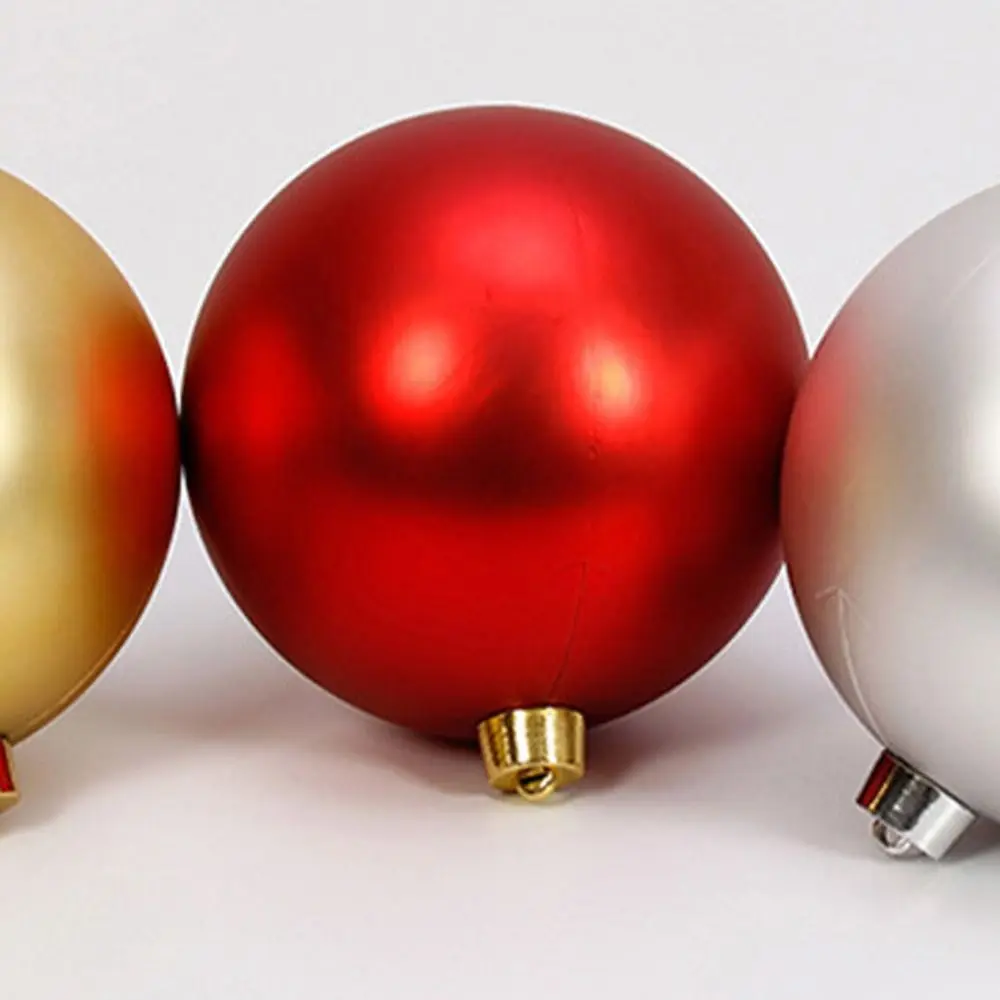 Holiday Decoration 12/15/20CM Christmas Ball Matte Finish Ball Shape New Year Decoration Matte Ball Bar Ceiling - Image 3