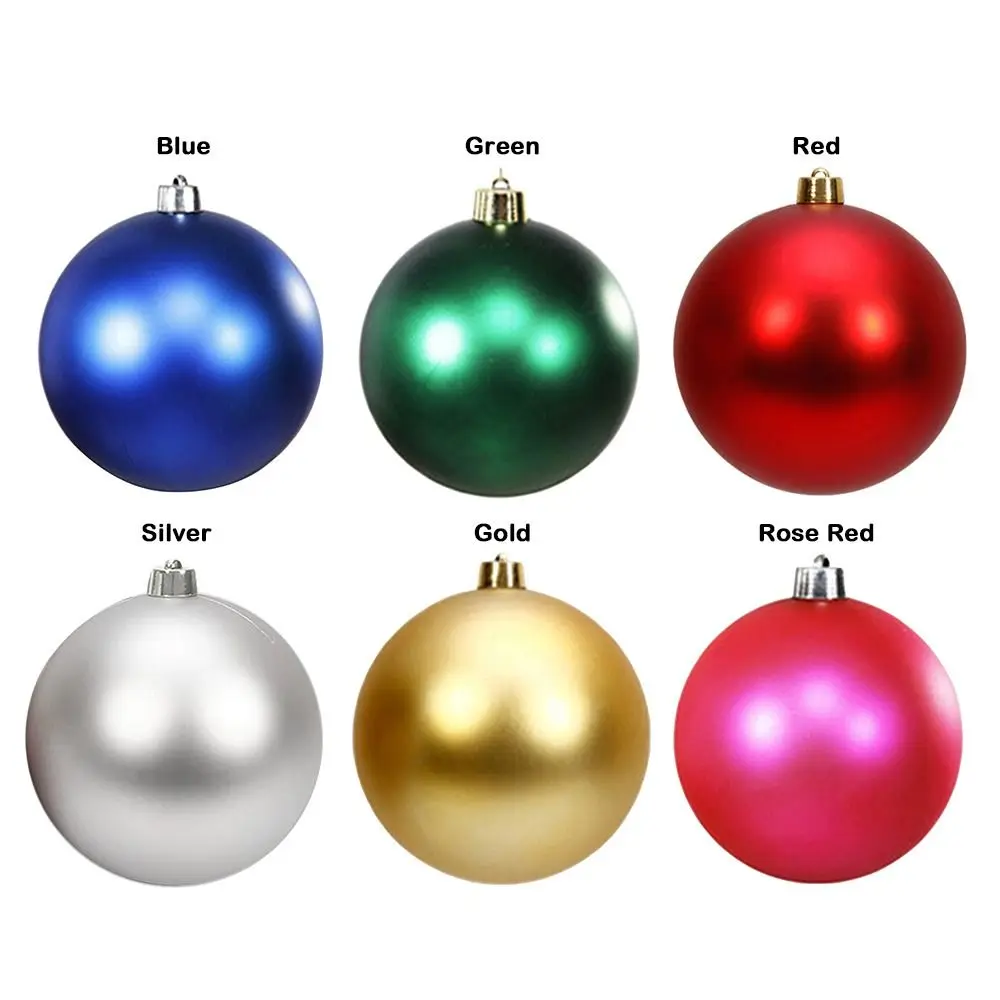 Holiday Decoration 12/15/20CM Christmas Ball Matte Finish Ball Shape New Year Decoration Matte Ball Bar Ceiling - Image 5
