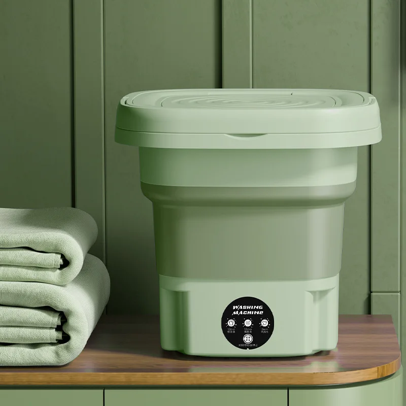 Home Folding Washing Machine Bucket for Clothes Socks Underwear Cleaning Washer Portable Small Travel Washing Machine - Image 6