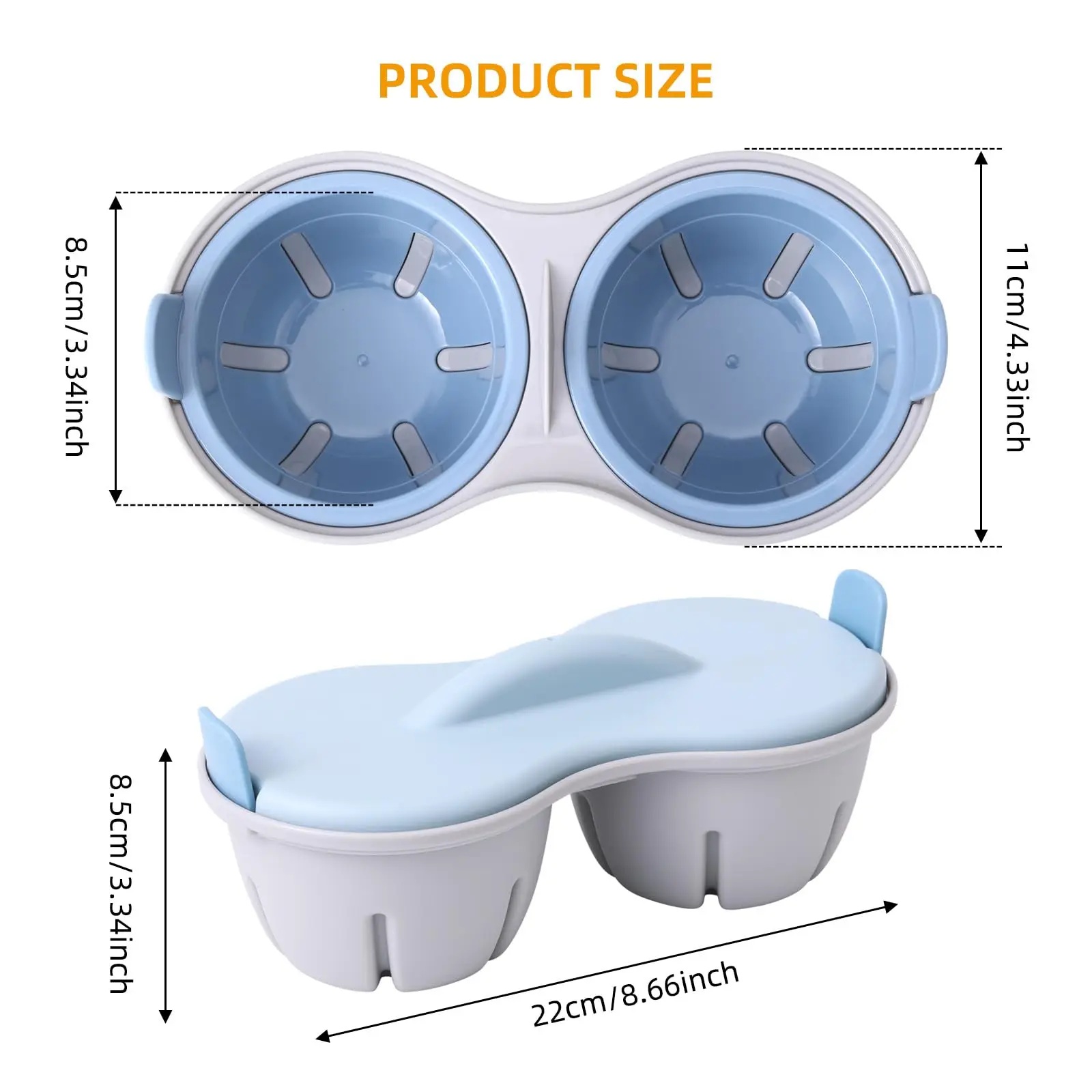 Home Kitchen Microwave Egg Cooker Ovens Multifunctional Microwave Egg Poacher Container Microwave Vegetable Steamer - Image 4
