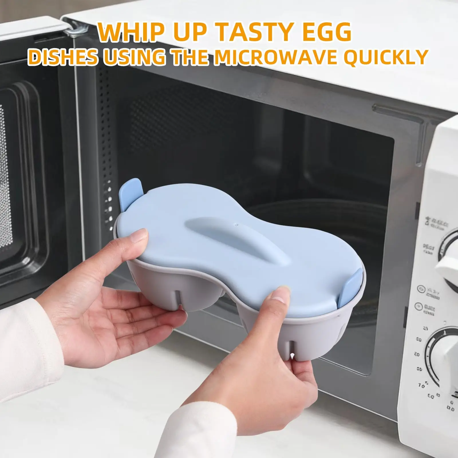 Home Kitchen Microwave Egg Cooker Ovens Multifunctional Microwave Egg Poacher Container Microwave Vegetable Steamer - Image 5