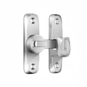 Home Security Zinc Alloy 90/180-Degree Flip Door Lock - Sliding Door Latch, Anti-theft Small Gate Latches & Heavy-Duty Door Bolt