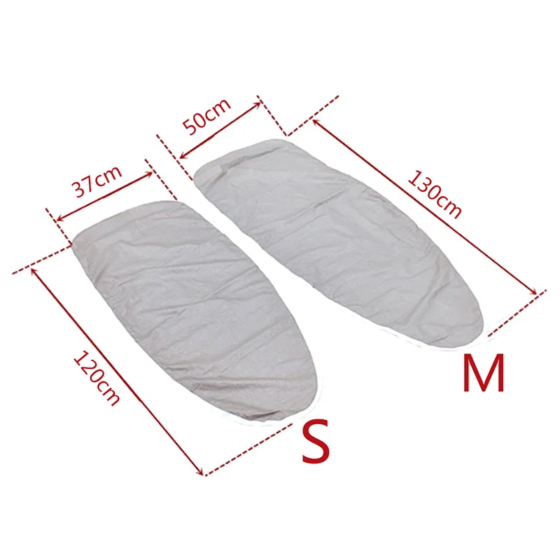 Home Universal Silver Coated Padded Ironing Board Cover Heavy Heat Reflective Scorch Resistant 120*37cm/130*50cm - Image 2
