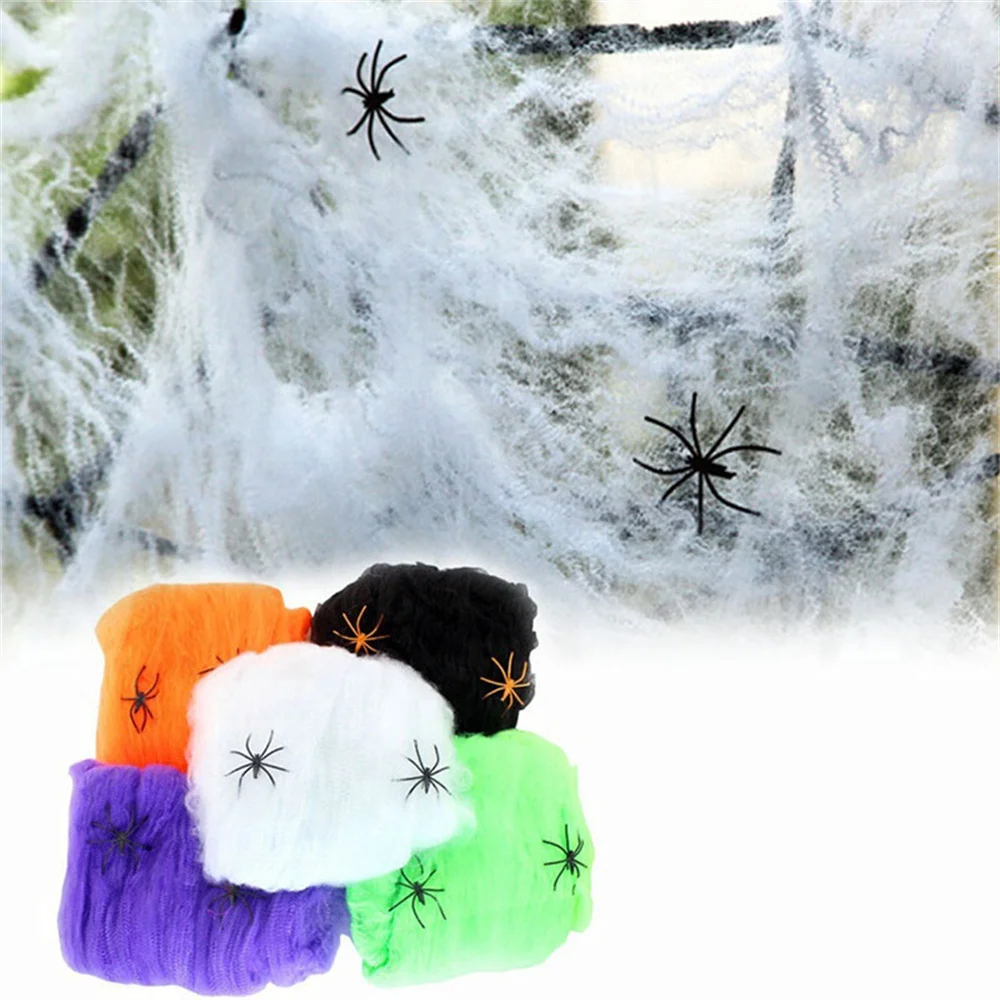 Horror Halloween Party Decoration Haunted Houses Doorway Outdoors Decorations Black Creepy Cloth Scary Gauze Gothic Props - Image 6