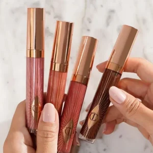 Hot CT Lip Gloss Lip Blam Hydrating Lipstick Cushion Highlight Liquid Foundation Fair Setting Powder Compact Blush Makeup Sets