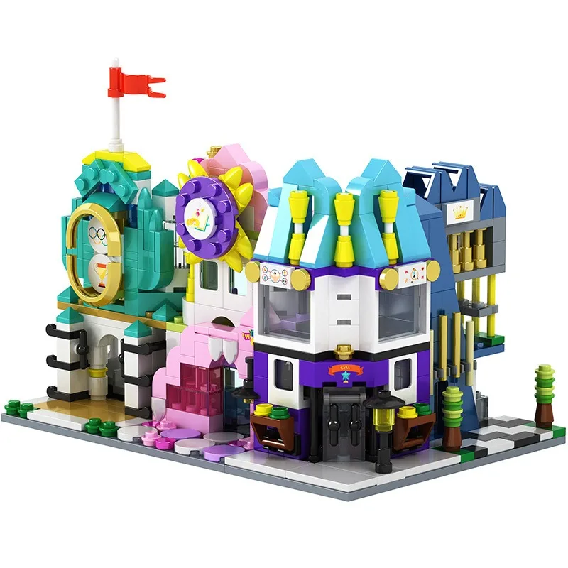 House Building Blocks Mini City Store Street View Snack Street Children's Toys Boys and Girls Gifts Compatible With Lego - Image 2