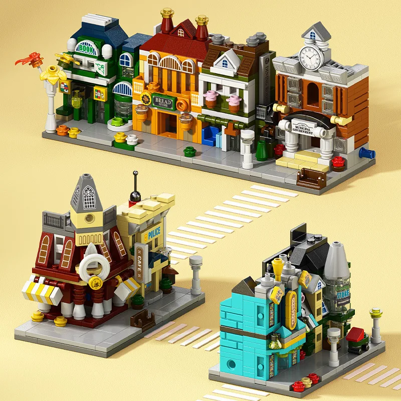 House Building Blocks Mini City Store Street View Snack Street Children's Toys Boys and Girls Gifts Compatible With Lego - Image 5