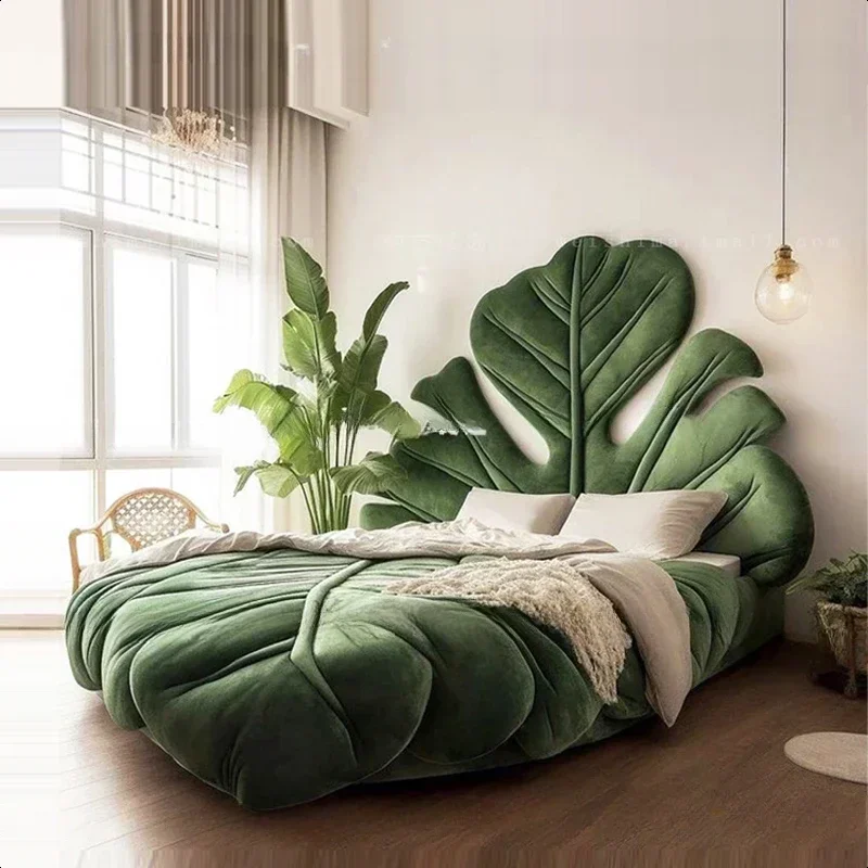 House Modern Bedroom Bed Velvet Luxury Headboard Big Modern Double Beds King Adults Princesse Camas De Dormitorio Furniture Home - Image 2