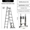 Household Goods Multifunctional Stainless Steel Telescopic Ladder Portable Folding Ladder Ladder Engineering Lifting Step Ladder
