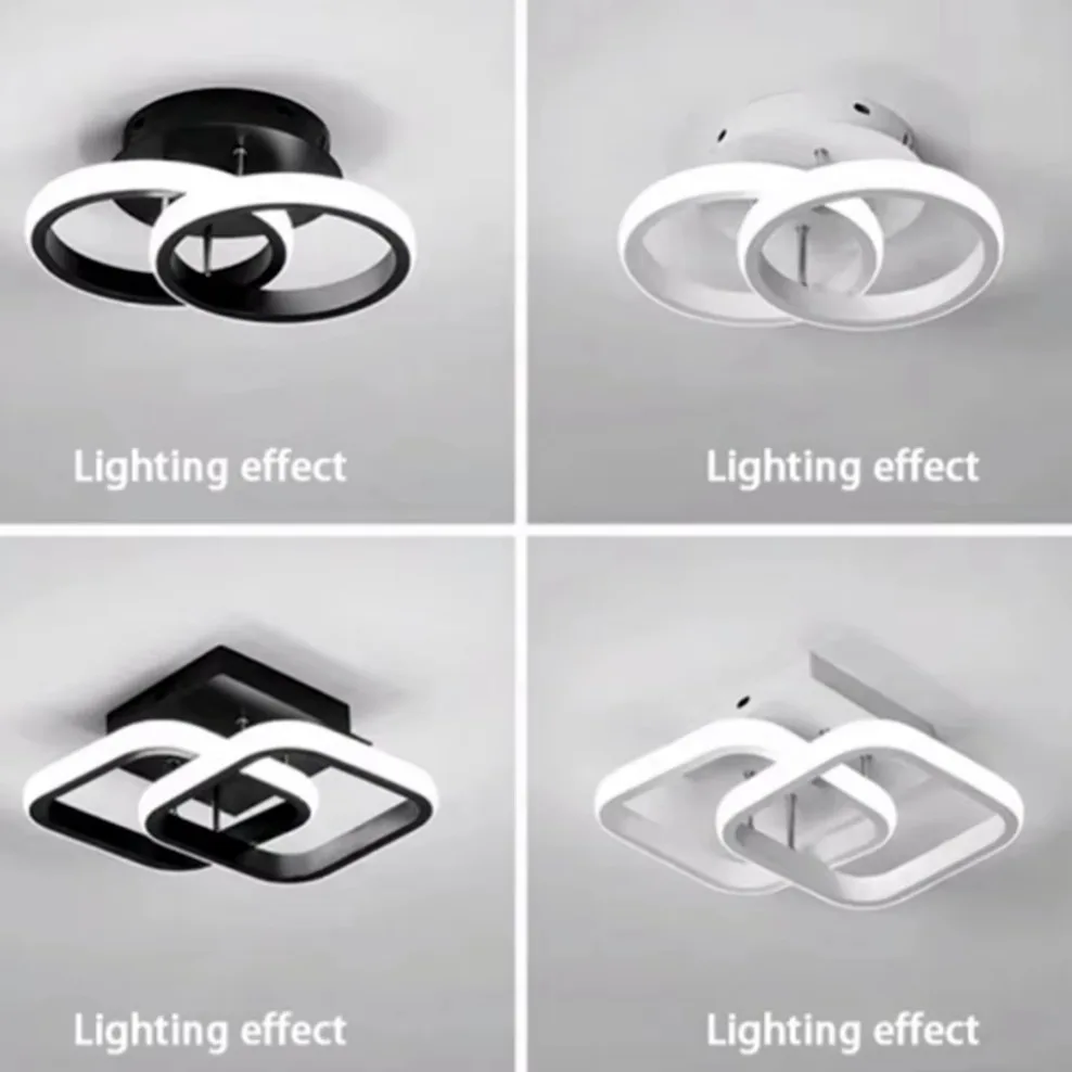 Household LED Chandelier Three Colors Lamp Modern Style Ceiling Lamp Bedroom Light Surface Installation 85-265V Dining Room Lamp - Image 5