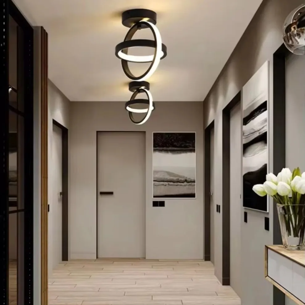 Household LED Chandelier Three Colors Lamp Modern Style Ceiling Lamp Bedroom Light Surface Installation 85-265V Dining Room Lamp - Image 6