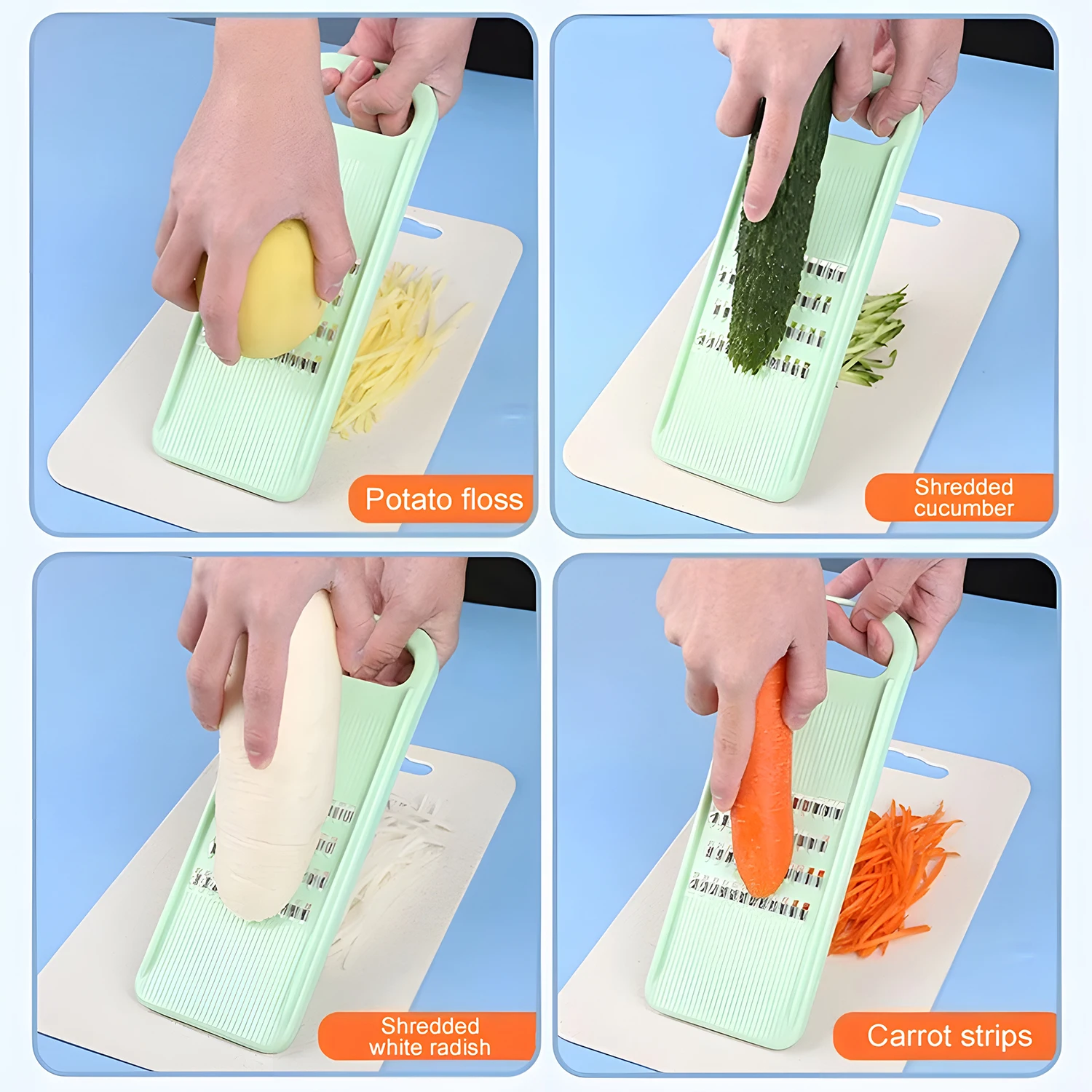 Household Shredder Grater Vegetable Potato Food Chopper Fast Cucumber Carrot Slicer Fruit Cutter for Kitchen Tool Accessories - Image 5