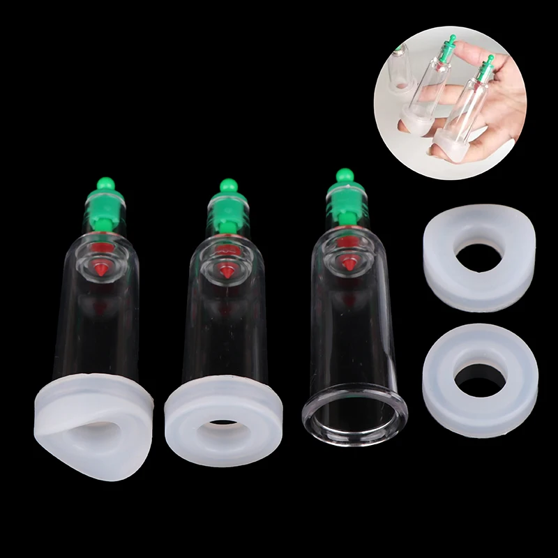 Household Vacuum Cupping Device Finger Jar Fingertip Facial Body Relax Health Massage Cupping Cup Chinese Dehumidification Can