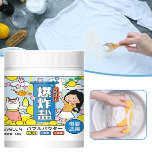 Hyper-Concentrated Strong Stain Remover Powder Active Oxygen Power White And Colored Clothes For Deep Clean For Laundry, Kitchen