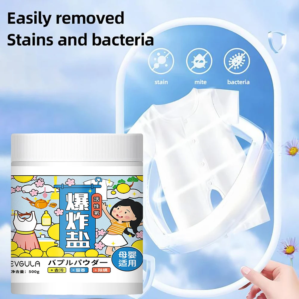 Hyper-Concentrated Strong Stain Remover Powder Active Oxygen Power White And Colored Clothes For Deep Clean For Laundry, Kitchen - Image 3