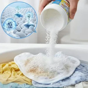 Hyper-Concentrated Strong Stain Remover Powder Active Oxygen Power White And Colored Clothes For Deep Clean For Laundry Kitchen