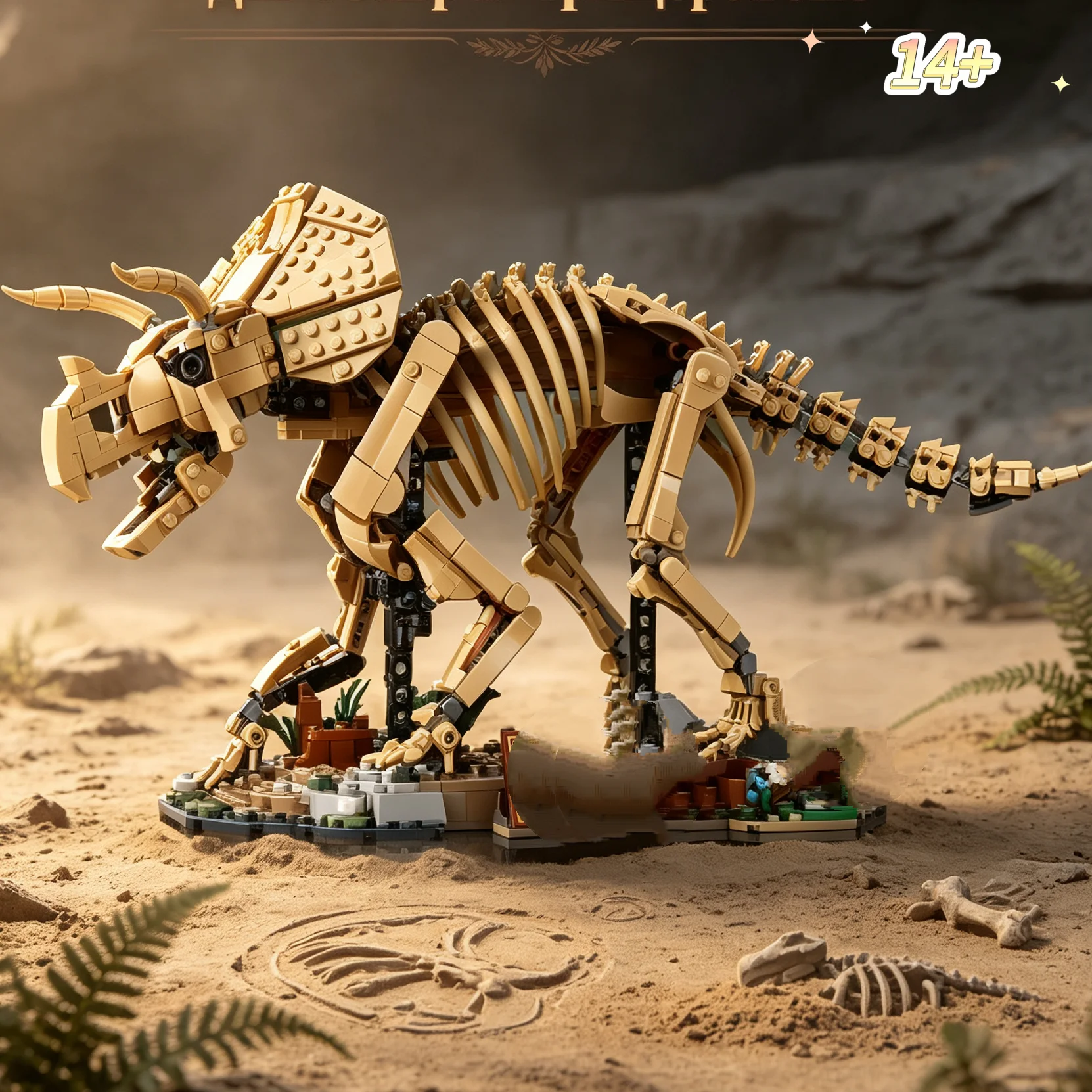 In Stock 1154pcs World Dinosaur Model Triceratops Building Blocks Assembled Model Presents for Collectors - Image 2