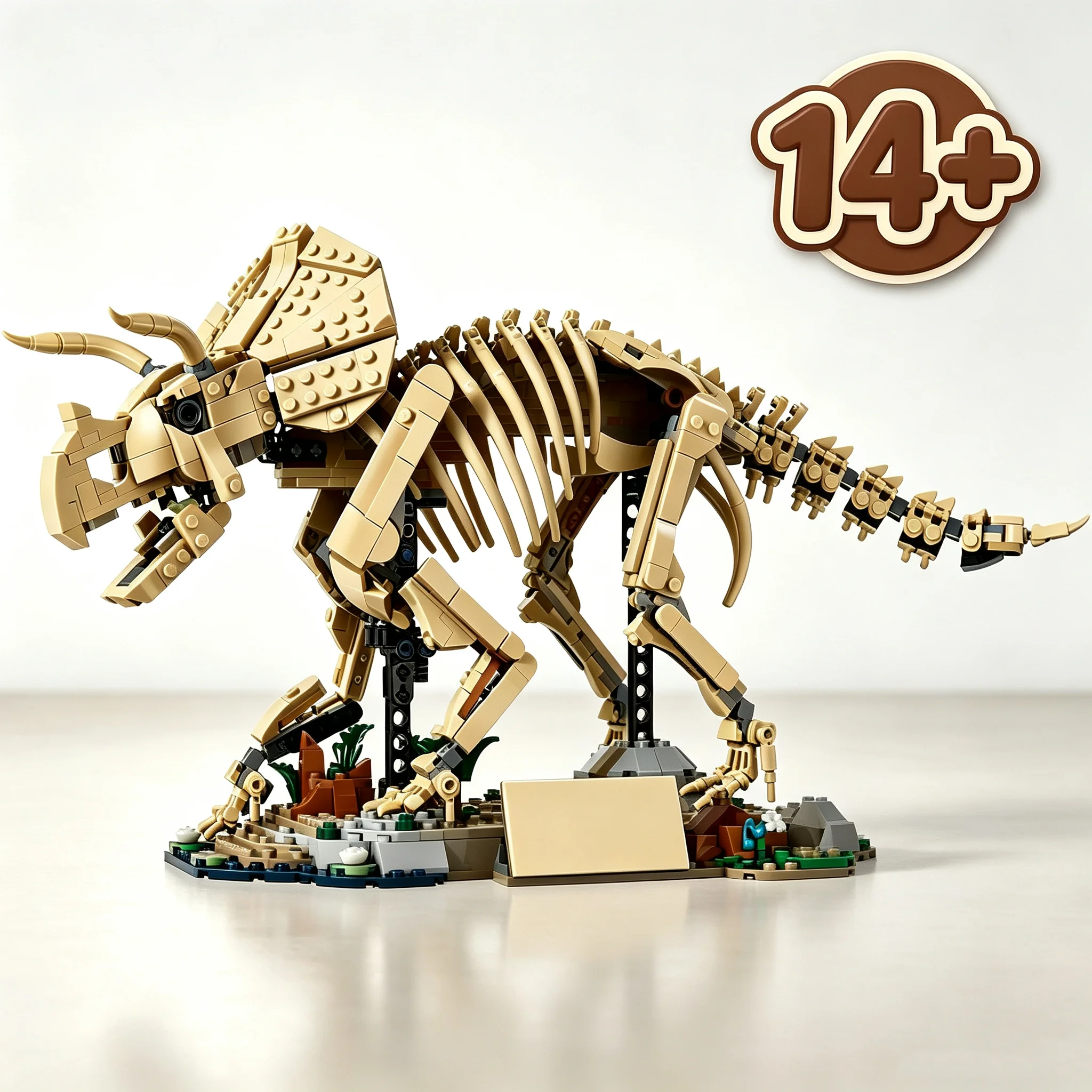 In Stock 1154pcs World Dinosaur Model Triceratops Building Blocks Assembled Model Presents for Collectors - Image 4