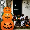 Inflatable Halloween Outdoor Decoration Pumpkins, Yard Lawn Lighted Blow-up Decorations Suitable for Holiday Parties